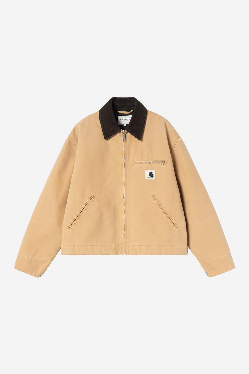 Carhartt OG Detroit Jacket - WIP Dusty H / Tobacco, Steinleinwand