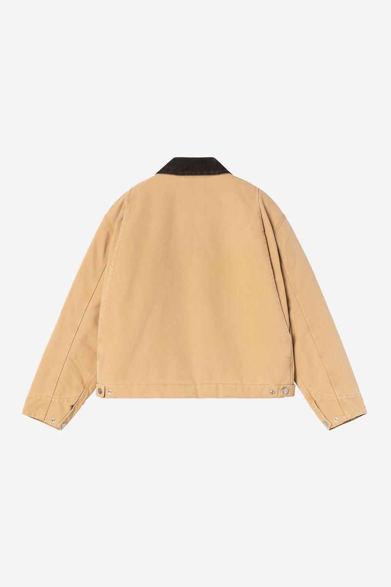 Carhartt OG Detroit Jacket - WIP Dusty H / Tobacco, Steinleinwand