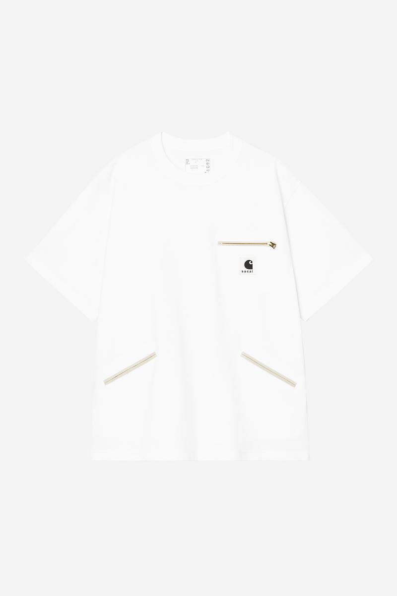Carhartt sacai x WIP Cotton Jersey T-Shirt - Sacai Weiß