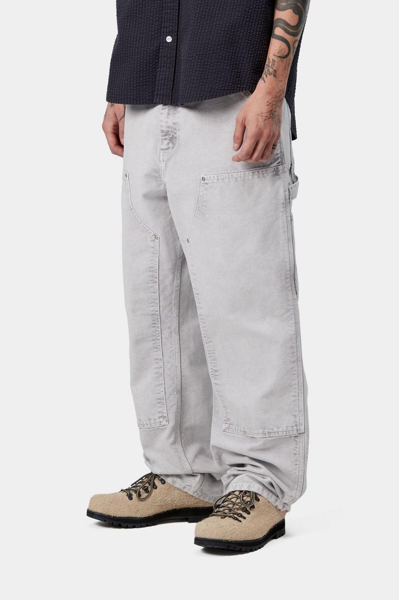 Carhartt Double Knee Pant - Schwarz, Kreidewaschung