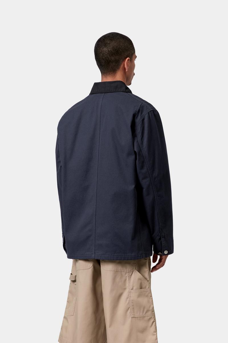 Carhartt OG Chore Coat - Deep Night / Schwarz, gespült