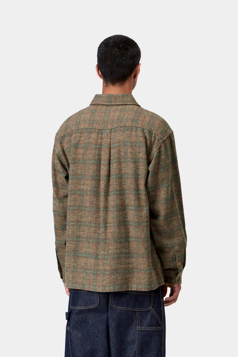 Carhartt L/S Bagley Shirt - Bagley Check, Hamilton Brown