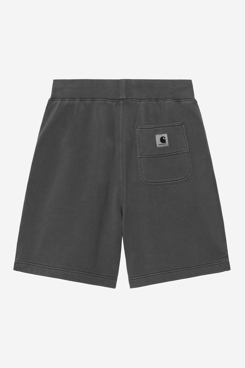 Carhartt Hoggard Sweat Short - Schwarz, stückgefärbt