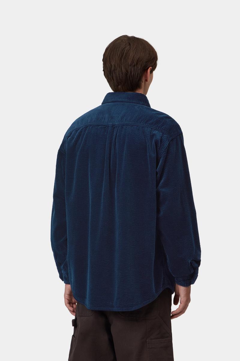 Carhartt L/S Loyde Shirt - Dunkles Marineblau, gespült