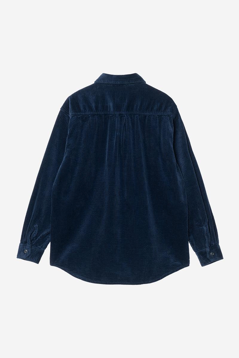 Carhartt L/S Loyde Shirt - Dunkles Marineblau, gespült