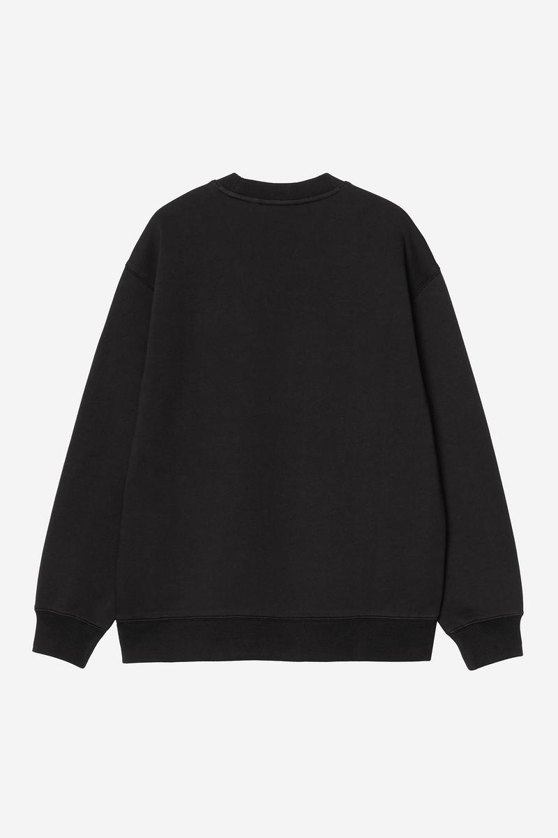 Carhartt Sweatshirt - Schwarz / Scharlachrot