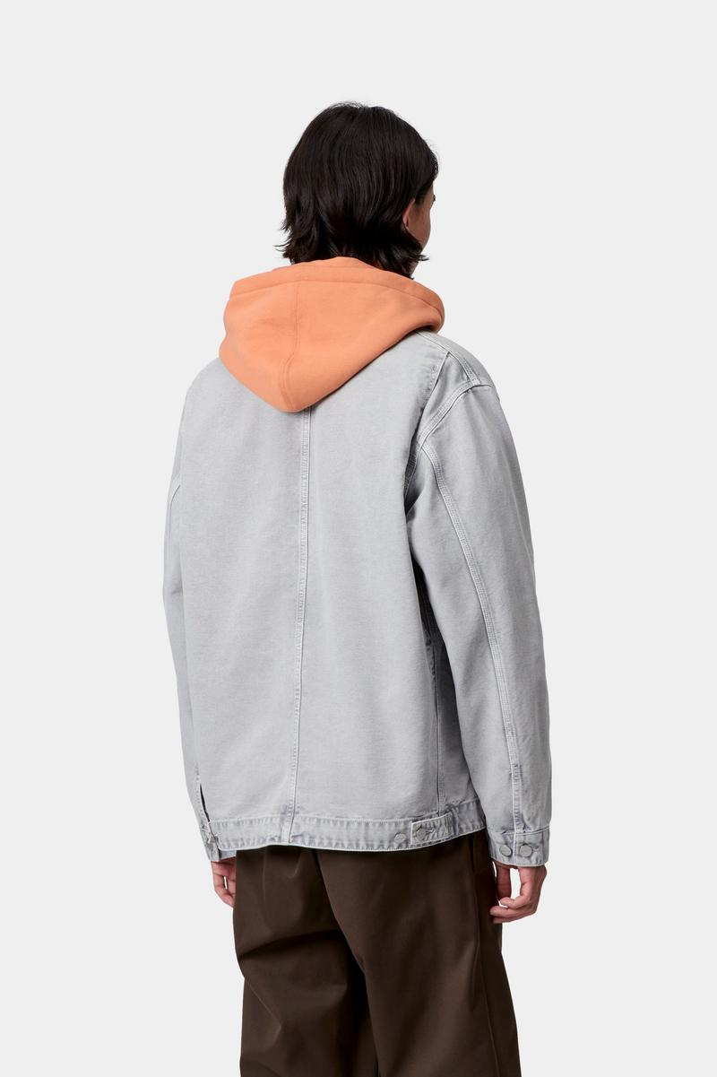 Carhartt OG Arctic Jacket - Schwarz, Kreidewaschung