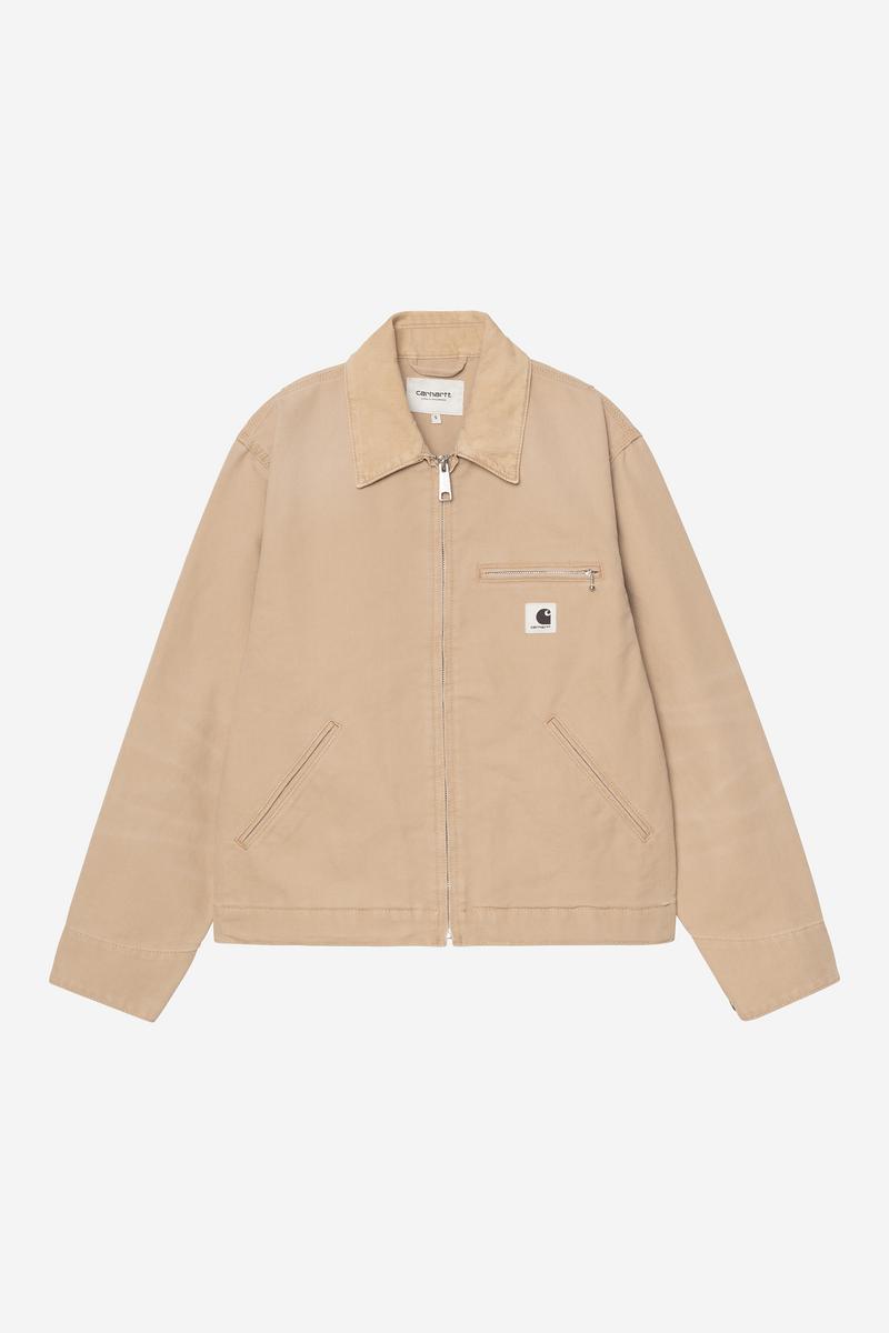 Carhartt OG Detroit Jacket - Dusty H Brown / Dusty H Brown, Steinleinwand