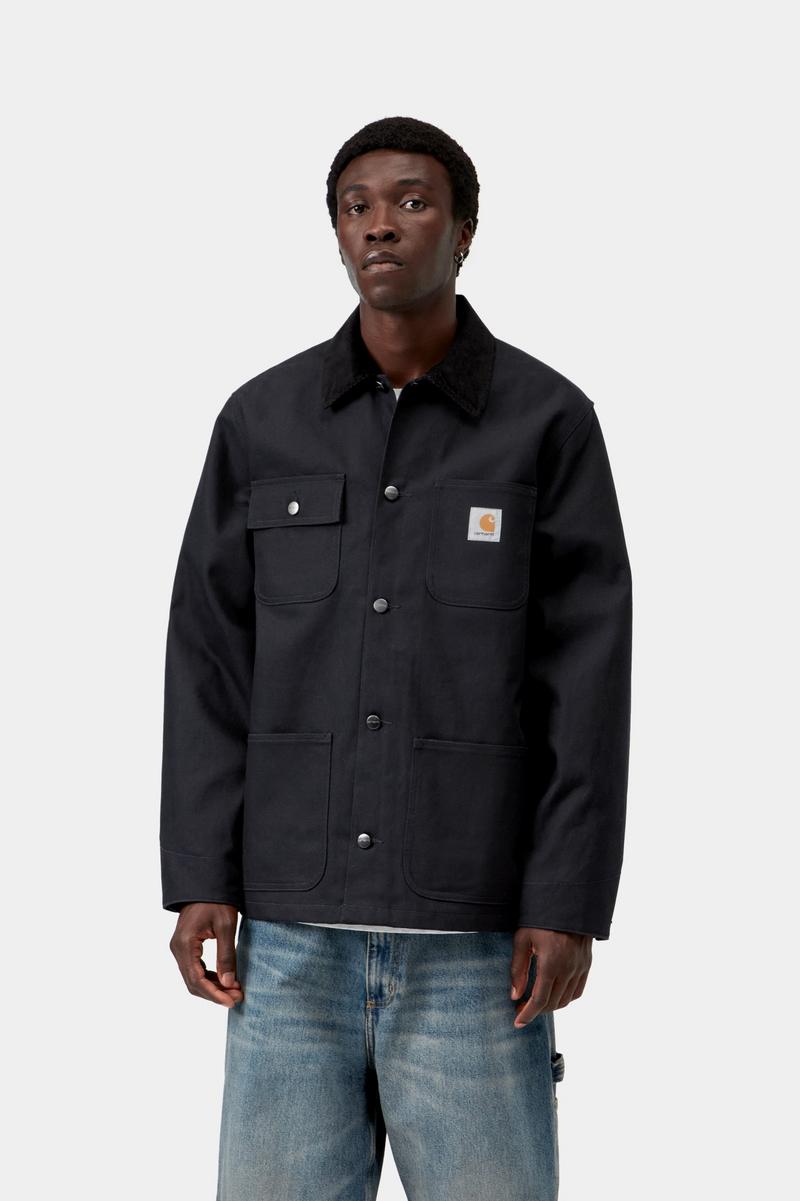 Carhartt Michigan Coat (Winter) - Dunkles Marineblau / Schwarz, starr