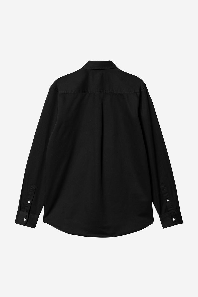 Carhartt L/S Madison Shirt - Schwarz / Weiß