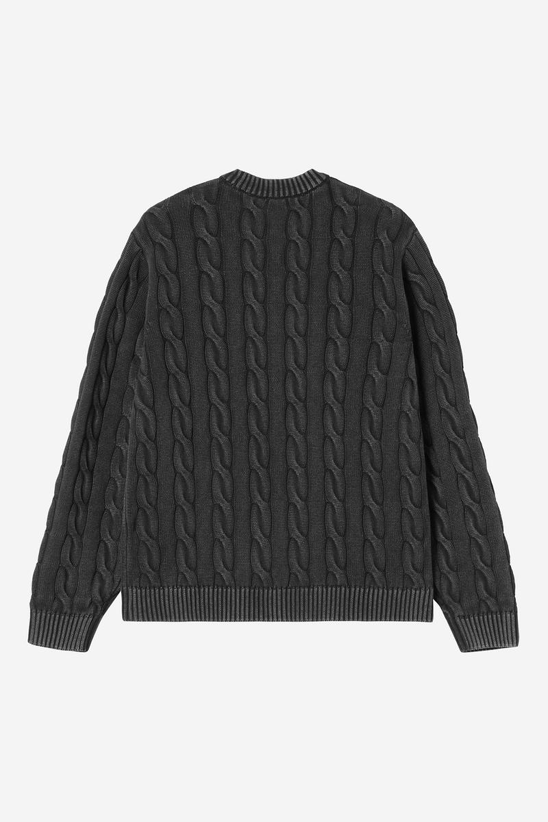 Carhartt Carter Sweater - Schwarz, stückgefärbt