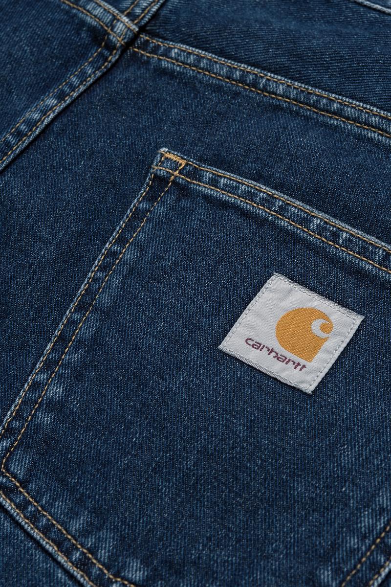 Carhartt Newel Pant - Blau, Stonewashed