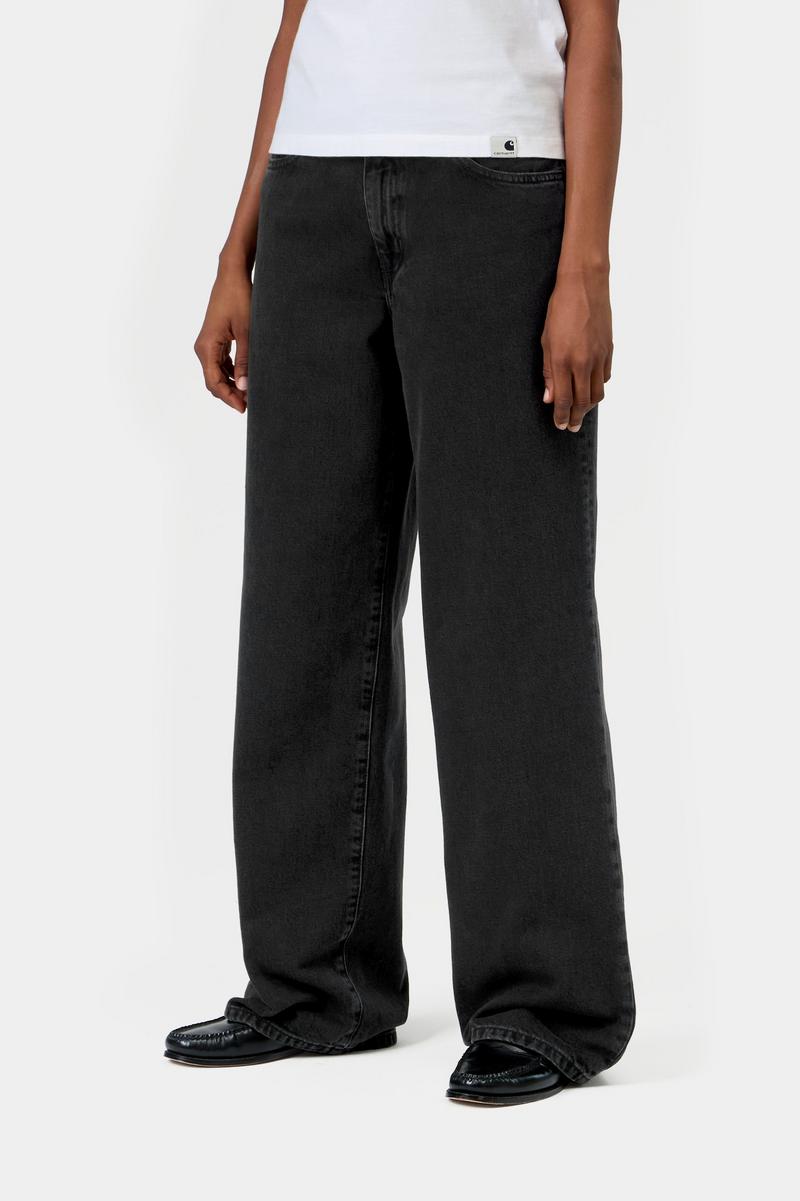 Carhartt Lavine Pant - Schwarz, schwere Steinwäsche