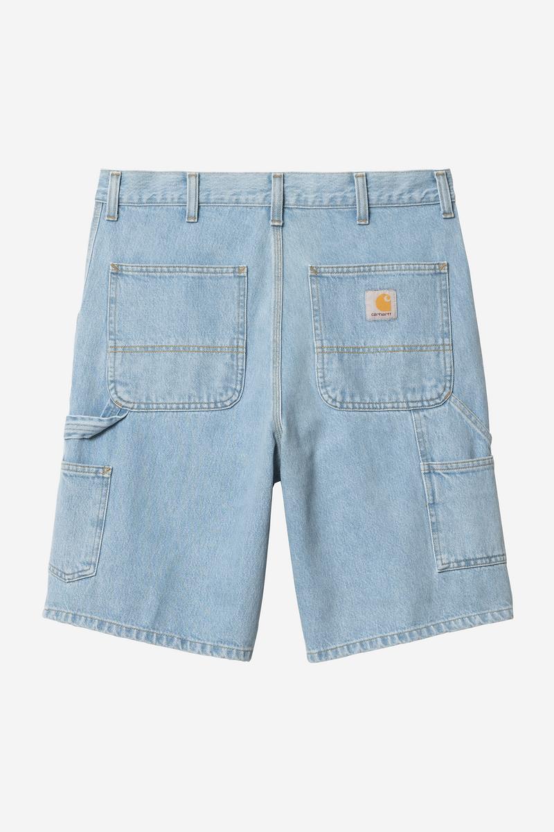 Carhartt Single Knee Short - Blau, schwerer Stein gebleicht
