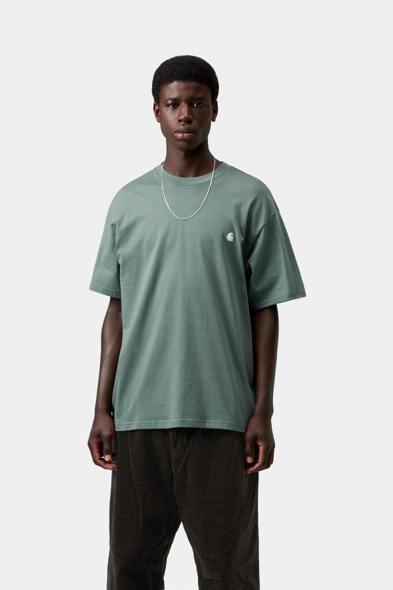 Carhartt S/S Madison T-Shirt - Schattiges Grün / Weiß