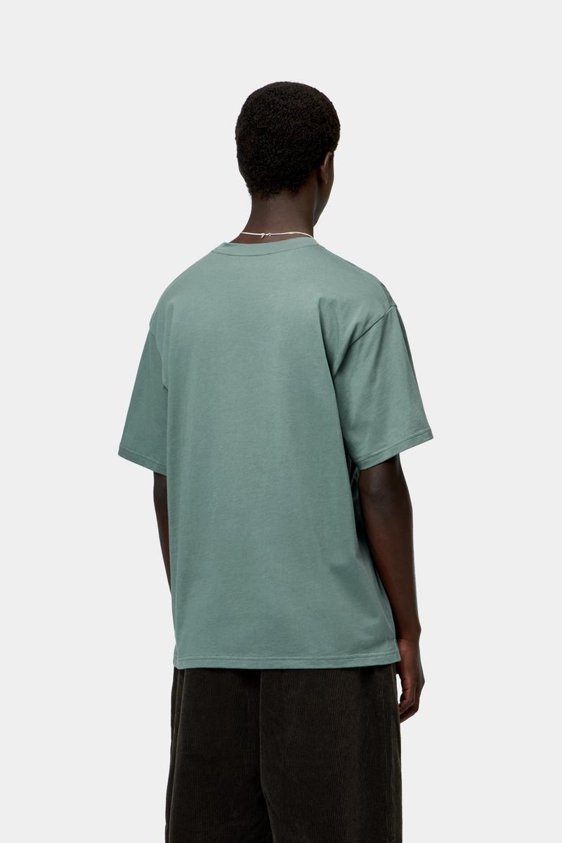 Carhartt S/S Madison T-Shirt - Schattiges Grün / Weiß