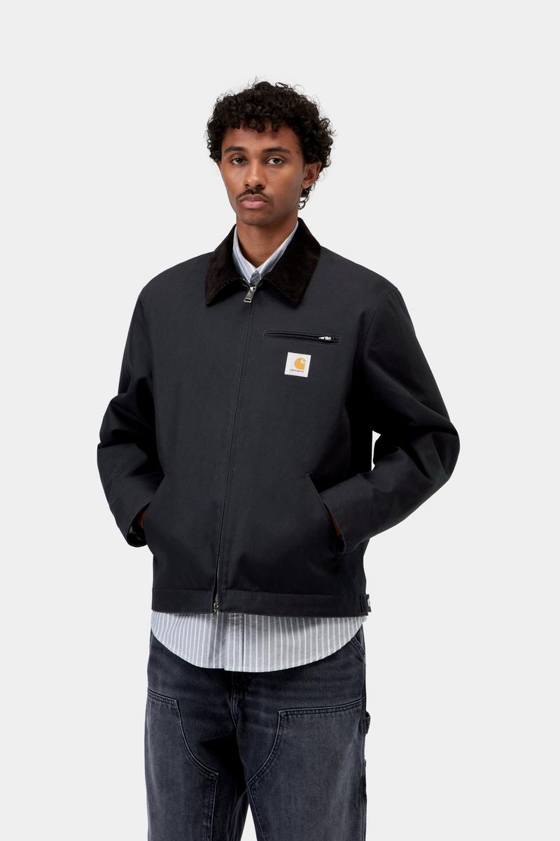 Carhartt Detroit Jacket (Winter) - Dunkles Marineblau / Schwarz, starr