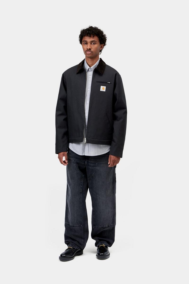 Carhartt Detroit Jacket (Winter) - Dunkles Marineblau / Schwarz, starr