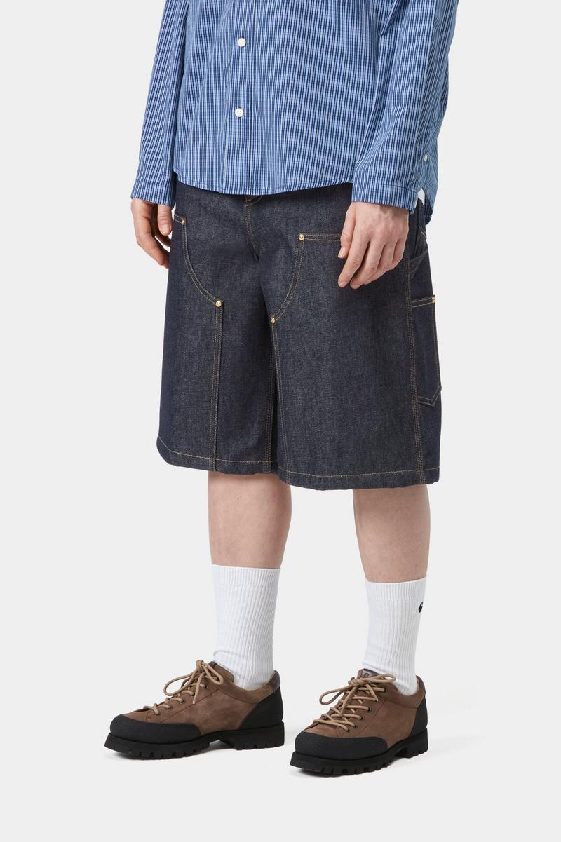 Carhartt Nixon Double Knee Short - Blau, starr