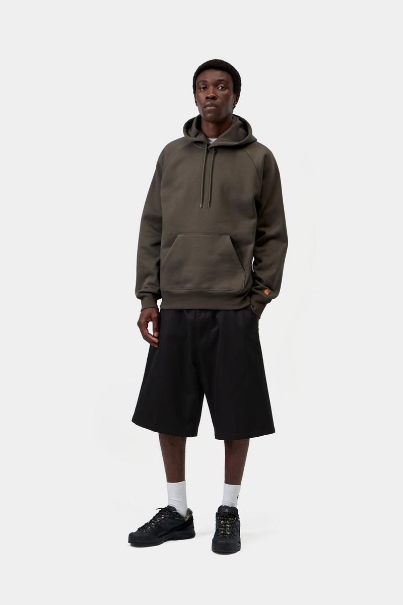 Carhartt Hooded Chase Sweatshirt - Schungit / Gold