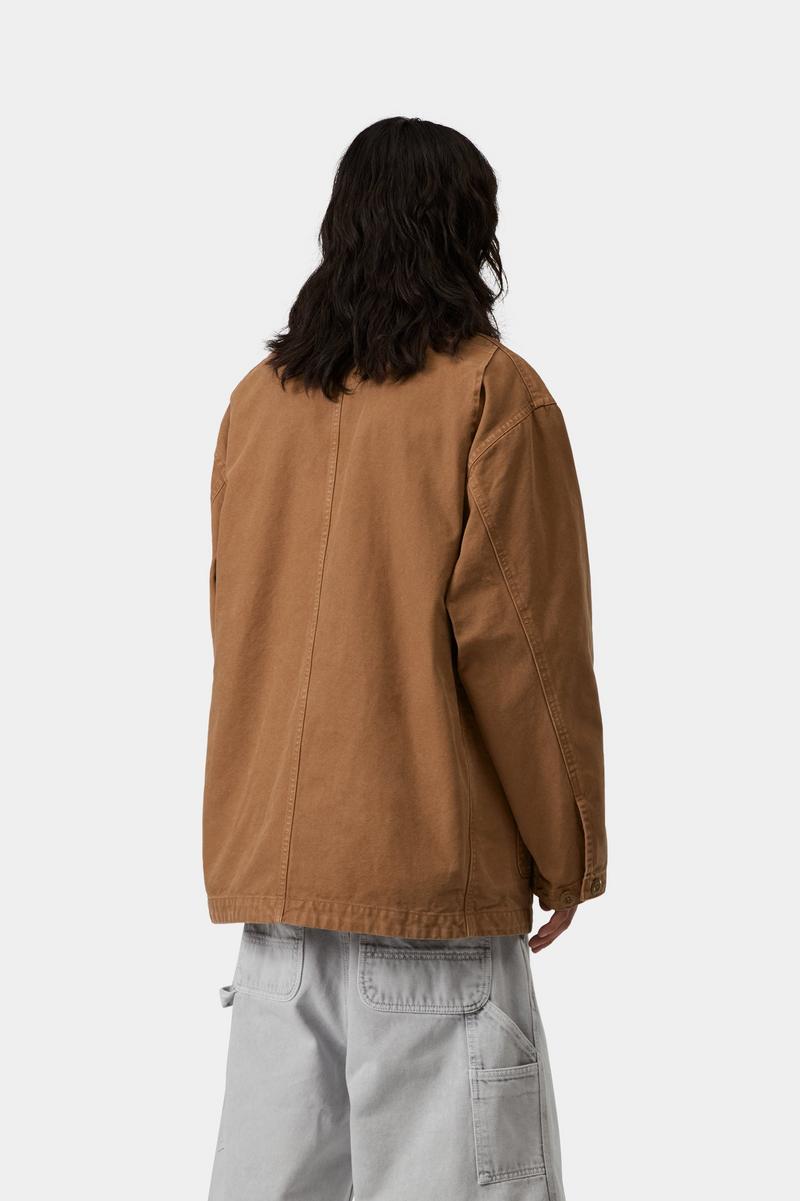 Carhartt Prescott Coat - Hamilton Brown / Tabak, stückgefärbt