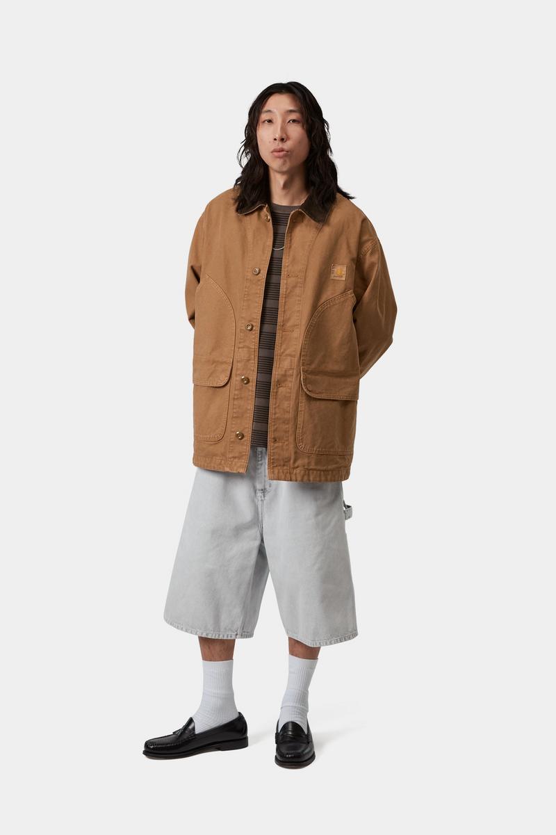 Carhartt Prescott Coat - Hamilton Brown / Tabak, stückgefärbt