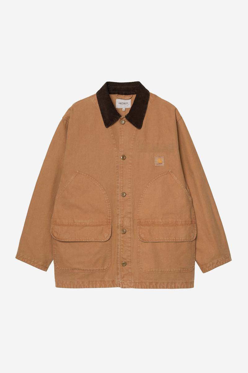 Carhartt Prescott Coat - Hamilton Brown / Tabak, stückgefärbt