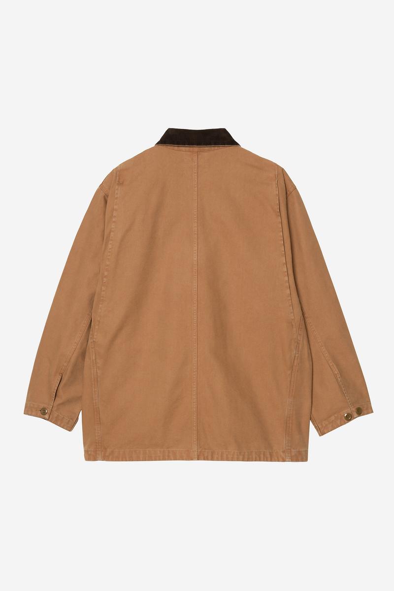 Carhartt Prescott Coat - Hamilton Brown / Tabak, stückgefärbt