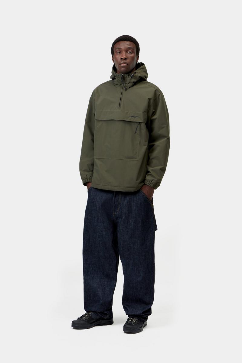 Carhartt Windbreaker Pullover (Winter) - Zypresse / Schwarz