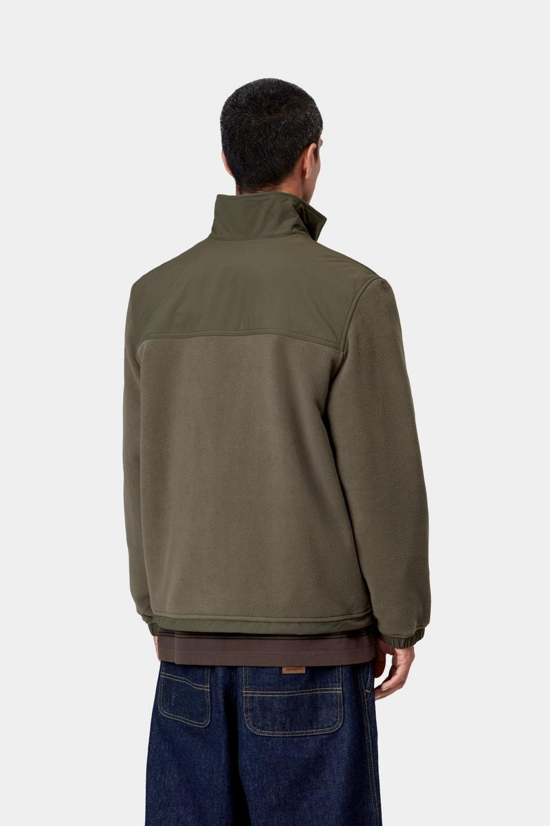 Carhartt Edmore Sweat Jacket - Zypresse / Schwarz