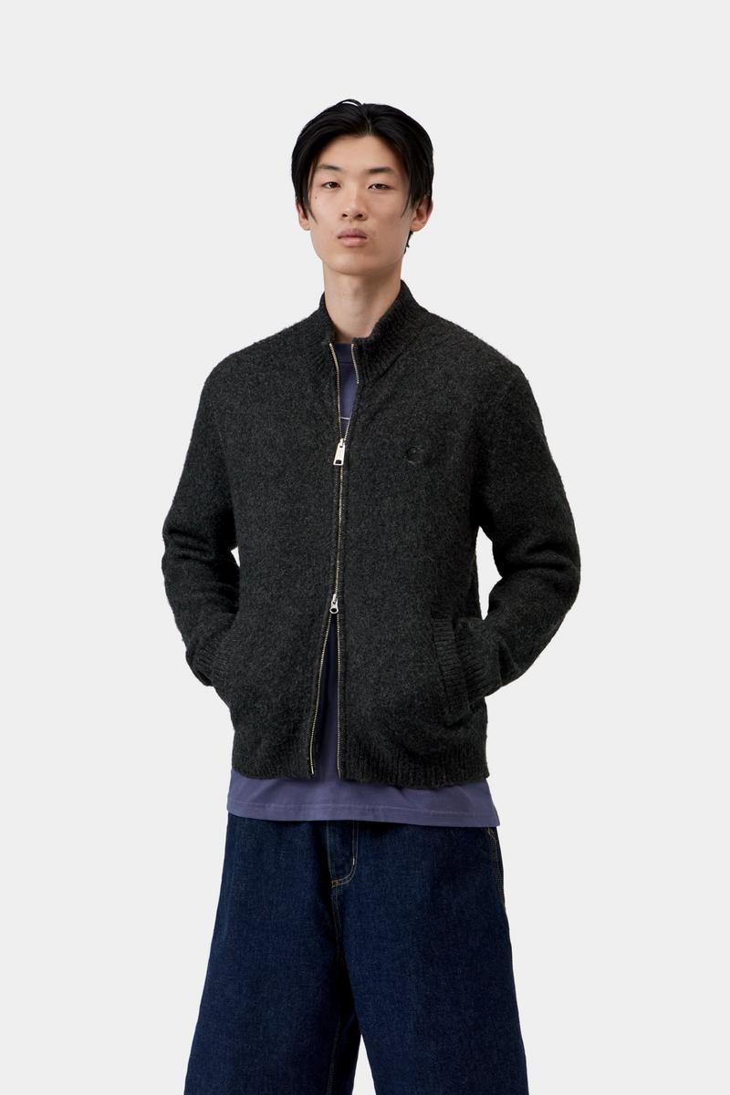 Carhartt Curtis Sweater Jacket - Verwirrtes Schwarz