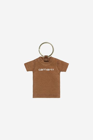 Carhartt Mini Script T-Shirt Keychain - Hamilton Brown