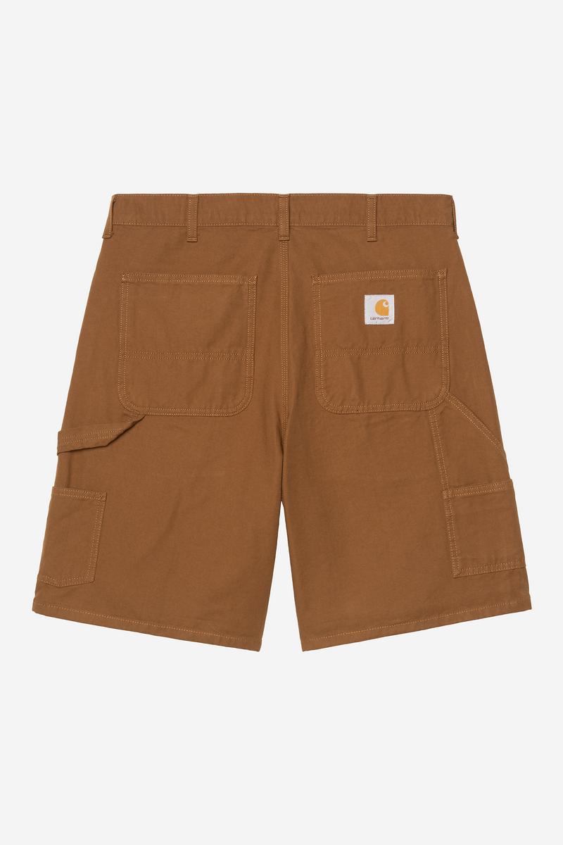Carhartt Double Knee Short - Hamilton Brown, gespült