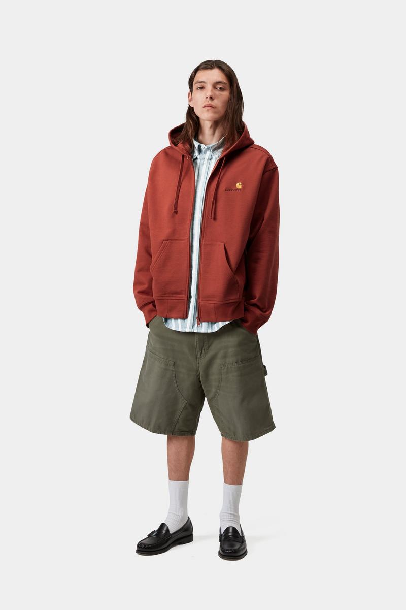Carhartt Hooded American Script Jacket - Oxidrot