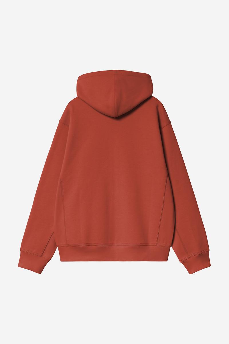 Carhartt Hooded American Script Jacket - Oxidrot
