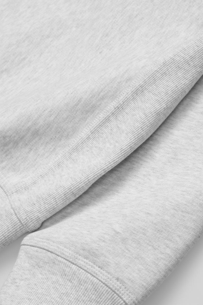 Carhartt Half Zip American Script Sweatshirt - Ash Heather