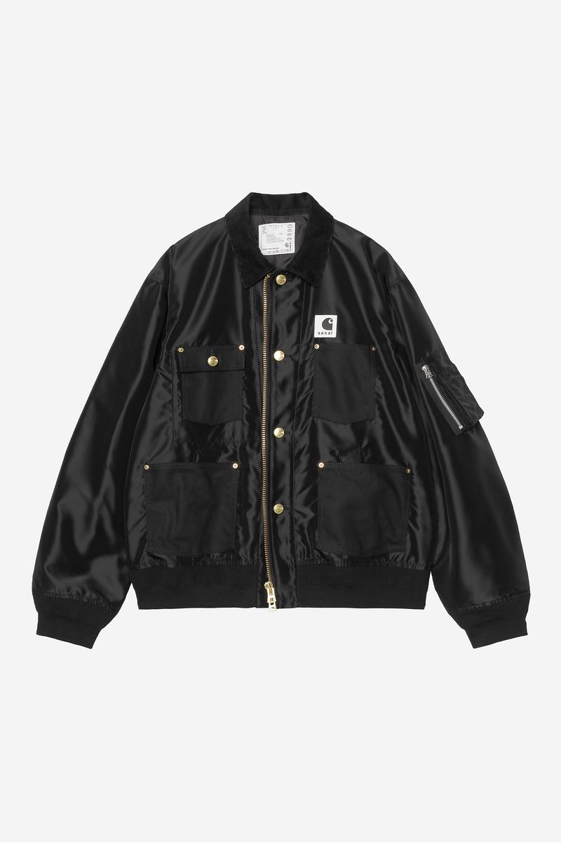 Carhartt sacai x WIP Nylon Twill Duck Blouson - Sacai Schwarz