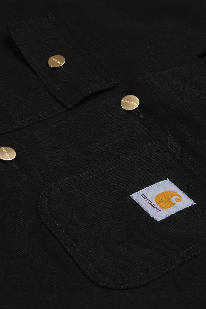 Carhartt Michigan Coat (Summer) - Schwarz / Schwarz, gespült