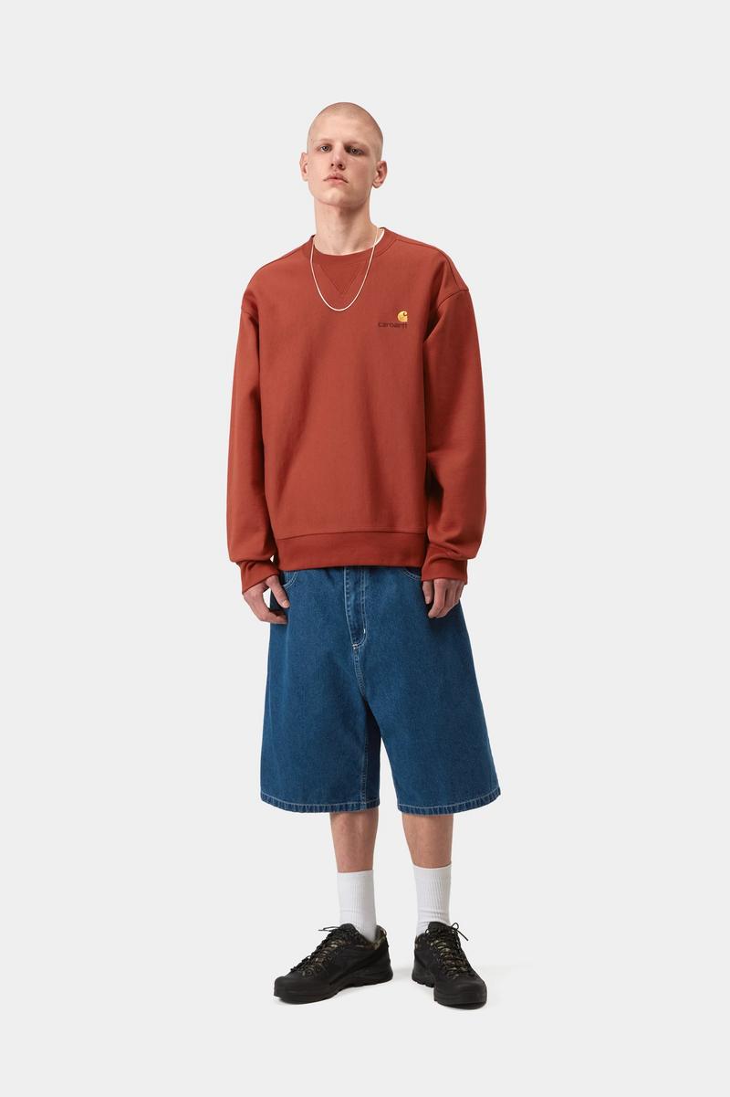 Carhartt American Script Sweatshirt - Oxidrot