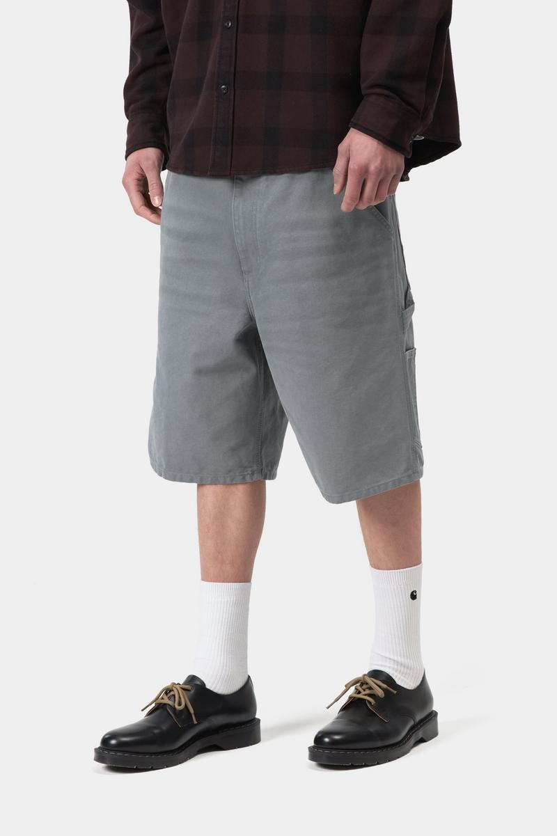 Carhartt Single Knee Short - Gemütliches Blau, Steinleinwand