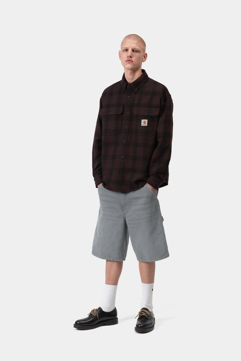 Carhartt Single Knee Short - Gemütliches Blau, Steinleinwand