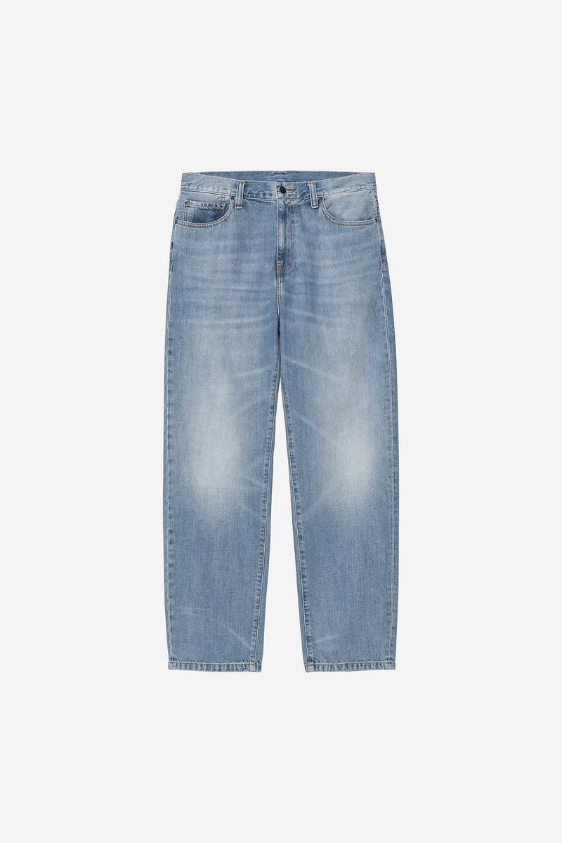 Carhartt Aaron Pant - Blau, Burst gewaschen