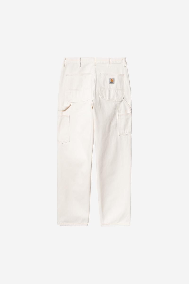 Carhartt Single Knee Pant - Weiß, gespült