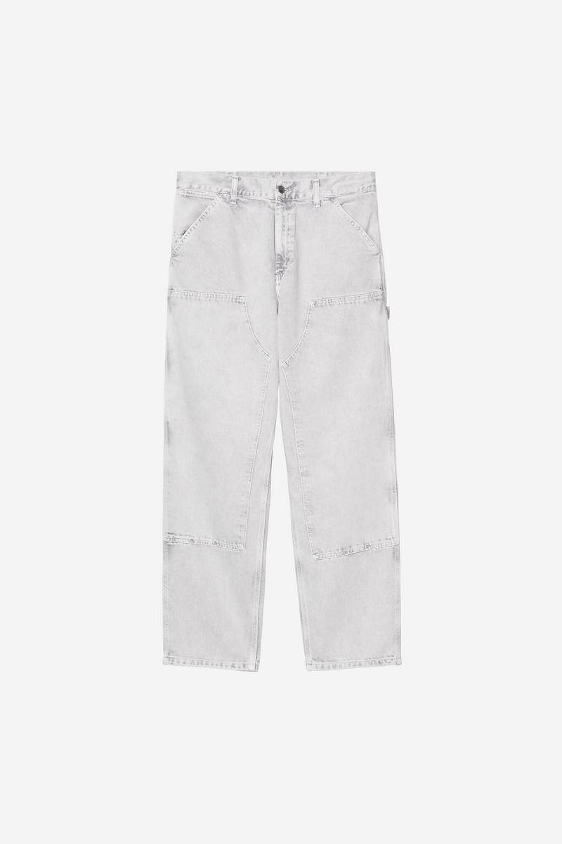 Carhartt Double Knee Pant - Schwarz, Kreidewaschung