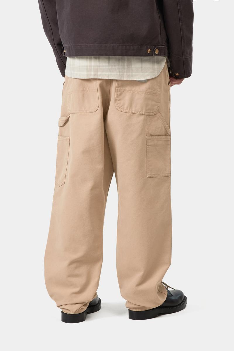 Carhartt Double Knee Pant - Dusty H Brown, Steinleinwand