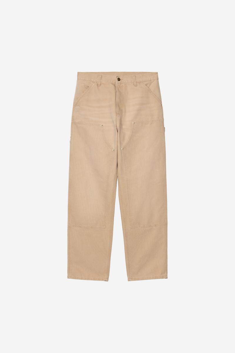 Carhartt Double Knee Pant - Dusty H Brown, Steinleinwand