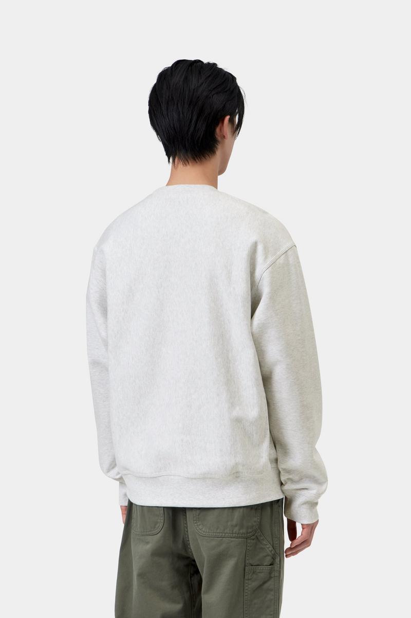 Carhartt American Script Sweatshirt - Ash Heather