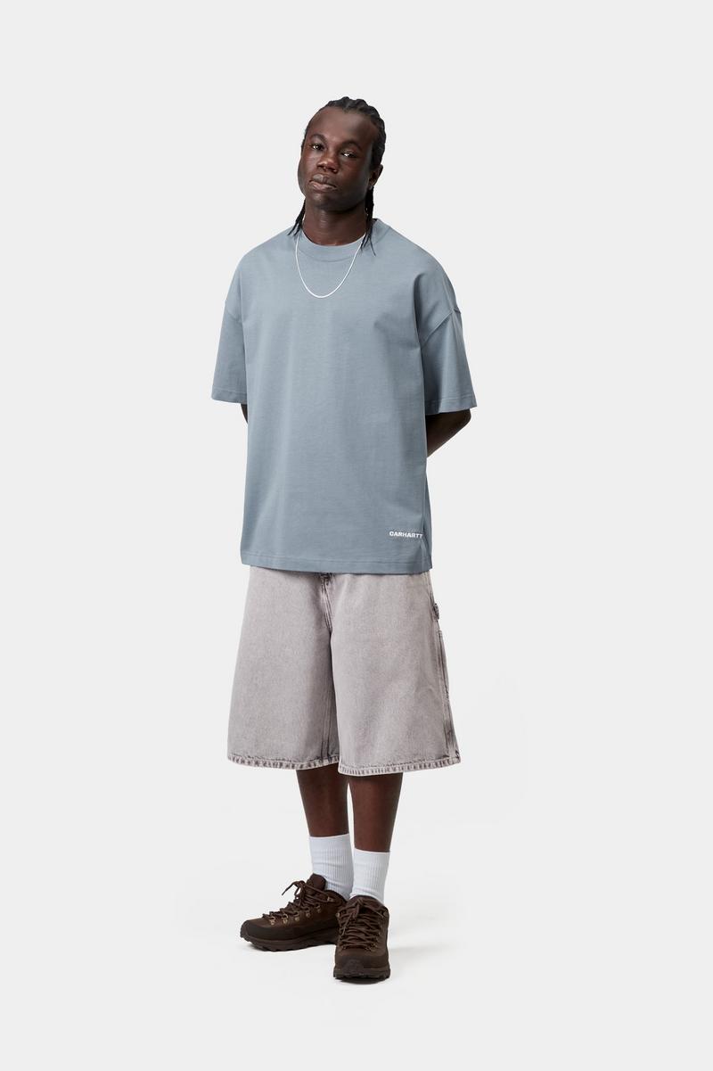 Carhartt S/S Link Script T-Shirt - Samtblau / Weiß