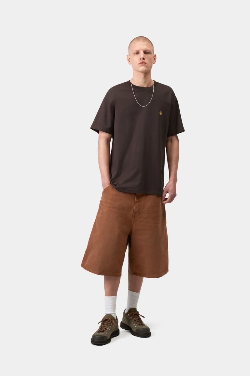 Carhartt S/S Chase T-Shirt - Schiefer / Gold
