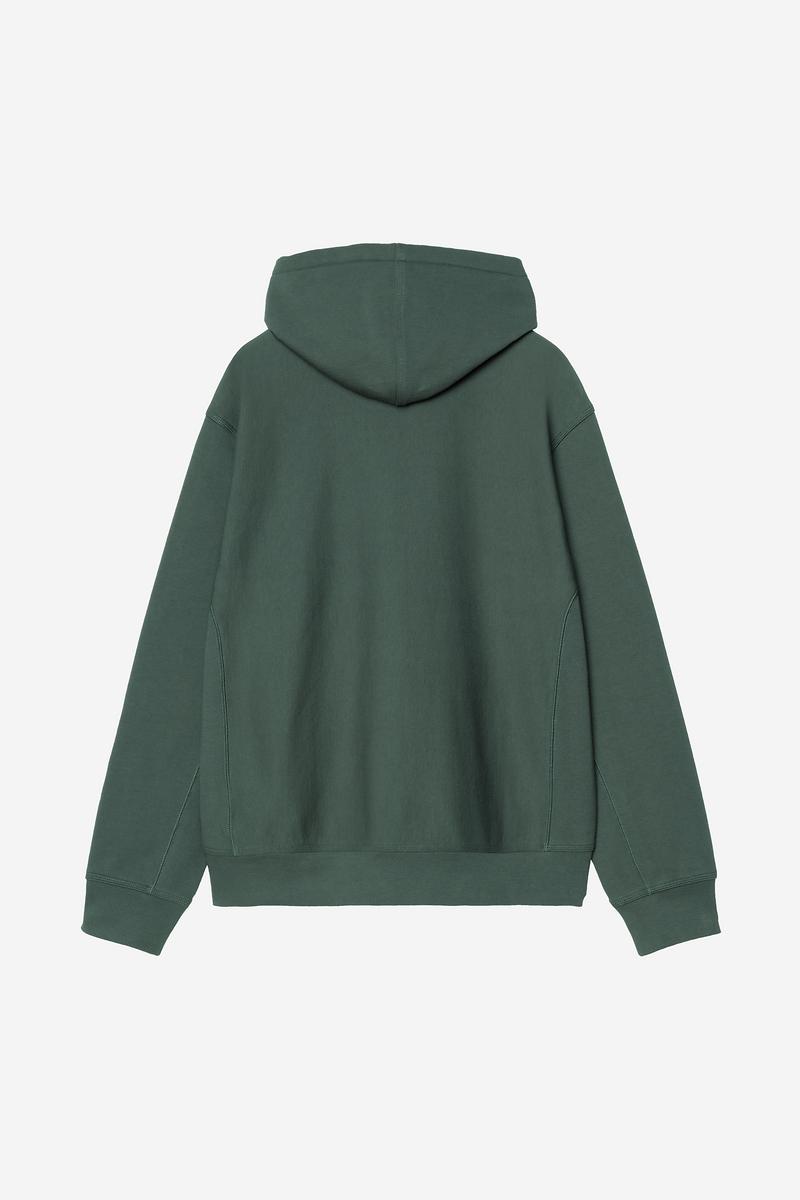 Carhartt Hooded American Script Sweatshirt - Grünkohl